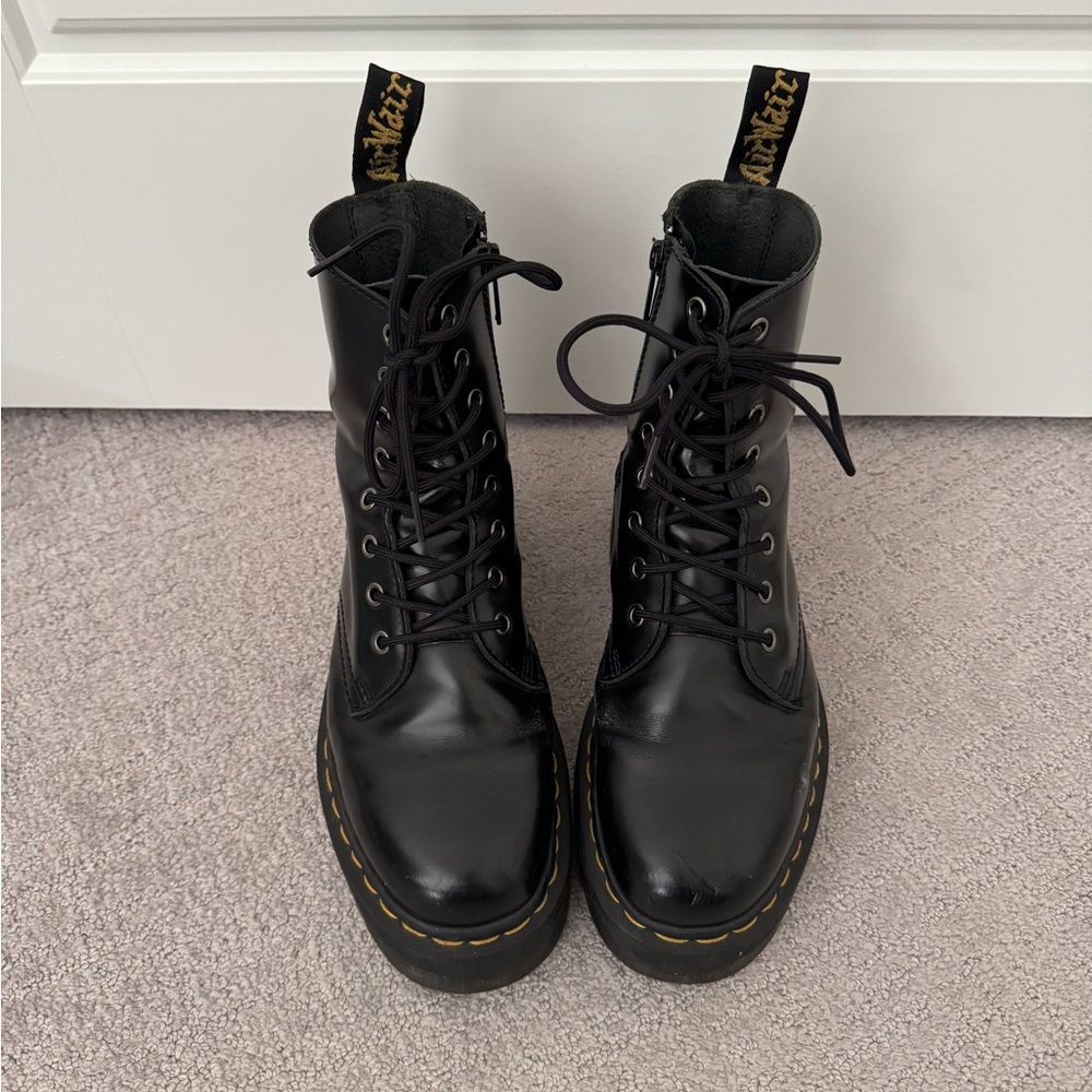 Dr. Martens Jadon Leather Platform Boots